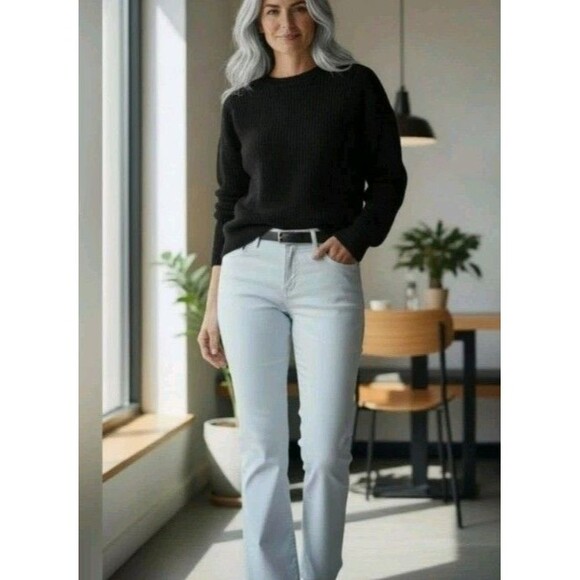 Chico's Pants - Chicos So Slimming Ankle Pants Sz 1 (US 8-10) Tan Straight Casual Stretch Travel